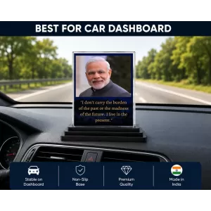 Narendra Modi Acrylic Car Dashboard Showpiece | Double-Sided Narendra Modi Photo Stand | 3 X 4 Inch Photo | Transparent Acrylic Frame With Black Base | Car Dashboard, Office & Table Decor (F71134) Narendra Modi Acrylic Car Dashboard Showpiece | Double-Sided Narendra Modi Photo Stand | 3 X 4 Inch Photo | Transparent Acrylic Frame With Black Base | Car Dashboard, Office & Table Decor (F71134)