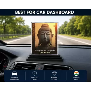 Gautama Buddha Acrylic Car Dashboard Showpiece | Double-Sided Gautama Buddha Photo Stand | 3 X 4 Inch Photo | Transparent Acrylic Frame With Black Base | Car Dashboard, Office & Table Decor (F71146) Gautama Buddha Acrylic Car Dashboard Showpiece | Double-Sided Gautama Buddha Photo Stand | 3 X 4 Inch Photo | Transparent Acrylic Frame With Black Base | Car Dashboard, Office & Table Decor (F71146)