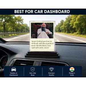 Osho Rajneesh Acrylic Car Dashboard Showpiece | Double-Sided Osho Rajneesh Photo Stand | 3 X 4 Inch Photo | Transparent Acrylic Frame With Black Base | Car Dashboard, Office & Table Decor (F71189) Osho Rajneesh Acrylic Car Dashboard Showpiece | Double-Sided Osho Rajneesh Photo Stand | 3 X 4 Inch Photo | Transparent Acrylic Frame With Black Base | Car Dashboard, Office & Table Decor (F71189)
