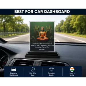Gautama Buddha Acrylic Car Dashboard Showpiece | Double-Sided Gautama Buddha Photo Stand | 3 X 4 Inch Photo | Transparent Acrylic Frame With Black Base | Car Dashboard, Office & Table Decor (F71249) Gautama Buddha Acrylic Car Dashboard Showpiece | Double-Sided Gautama Buddha Photo Stand | 3 X 4 Inch Photo | Transparent Acrylic Frame With Black Base | Car Dashboard, Office & Table Decor (F71249)