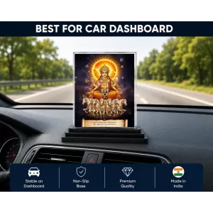 Surya Acrylic Car Dashboard Showpiece | Double-Sided Surya Photo Stand | 3 X 4 Inch Photo | Transparent Acrylic Frame With Black Base | Car Dashboard, Office & Table Decor (F71803) Surya Acrylic Car Dashboard Showpiece | Double-Sided Surya Photo Stand | 3 X 4 Inch Photo | Transparent Acrylic Frame With Black Base | Car Dashboard, Office & Table Decor (F71803)