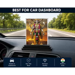 Vishnu Acrylic Car Dashboard Showpiece | Double-Sided Vishnu Photo Stand | 3 X 4 Inch Photo | Transparent Acrylic Frame With Black Base | Car Dashboard, Office & Table Decor (F71811) Vishnu Acrylic Car Dashboard Showpiece | Double-Sided Vishnu Photo Stand | 3 X 4 Inch Photo | Transparent Acrylic Frame With Black Base | Car Dashboard, Office & Table Decor (F71811)