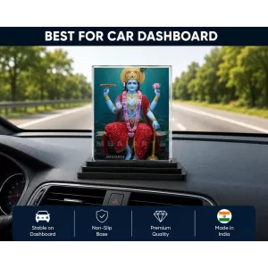 Lakshmi Acrylic Car Dashboard Showpiece | Double-Sided Lakshmi Photo Stand | 3 X 4 Inch Photo | Transparent Acrylic Frame With Black Base | Car Dashboard, Office & Table Decor (F71812) Lakshmi Acrylic Car Dashboard Showpiece | Double-Sided Lakshmi Photo Stand | 3 X 4 Inch Photo | Transparent Acrylic Frame With Black Base | Car Dashboard, Office & Table Decor (F71812)