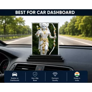 Rama Acrylic Car Dashboard Showpiece | Double-Sided Rama Photo Stand | 3 X 4 Inch Photo | Transparent Acrylic Frame With Black Base | Car Dashboard, Office & Table Decor (F71859) Rama Acrylic Car Dashboard Showpiece | Double-Sided Rama Photo Stand | 3 X 4 Inch Photo | Transparent Acrylic Frame With Black Base | Car Dashboard, Office & Table Decor (F71859)