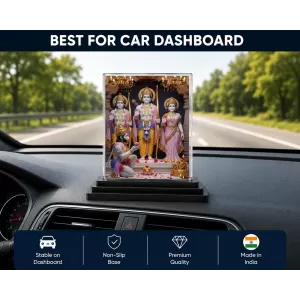 Ram Darbar Acrylic Car Dashboard Showpiece | Double-Sided Ram Darbar Photo Stand | 3 X 4 Inch Photo | Transparent Acrylic Frame With Black Base | Car Dashboard, Office & Table Decor (F71879) Ram Darbar Acrylic Car Dashboard Showpiece | Double-Sided Ram Darbar Photo Stand | 3 X 4 Inch Photo | Transparent Acrylic Frame With Black Base | Car Dashboard, Office & Table Decor (F71879)