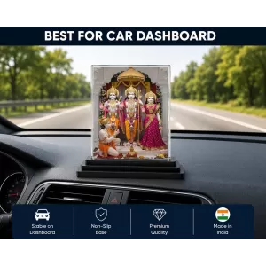 Ram Darbar Acrylic Car Dashboard Showpiece | Double-Sided Ram Darbar Photo Stand | 3 X 4 Inch Photo | Transparent Acrylic Frame With Black Base | Car Dashboard, Office & Table Decor (F71880) Ram Darbar Acrylic Car Dashboard Showpiece | Double-Sided Ram Darbar Photo Stand | 3 X 4 Inch Photo | Transparent Acrylic Frame With Black Base | Car Dashboard, Office & Table Decor (F71880)