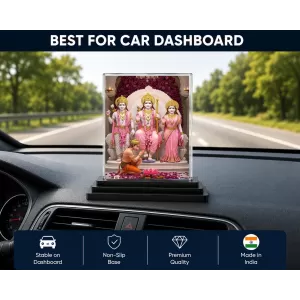 Ram Darbar Acrylic Car Dashboard Showpiece | Double-Sided Ram Darbar Photo Stand | 3 X 4 Inch Photo | Transparent Acrylic Frame With Black Base | Car Dashboard, Office & Table Decor (F71882) Ram Darbar Acrylic Car Dashboard Showpiece | Double-Sided Ram Darbar Photo Stand | 3 X 4 Inch Photo | Transparent Acrylic Frame With Black Base | Car Dashboard, Office & Table Decor (F71882)