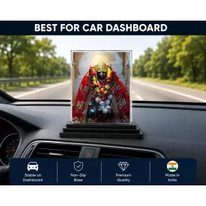 Kali Acrylic Car Dashboard Showpiece | Double-Sided Kali Photo Stand | 3 X 4 Inch Photo | Transparent Acrylic Frame With Black Base | Car Dashboard, Office & Table Decor (F71937) Kali Acrylic Car Dashboard Showpiece | Double-Sided Kali Photo Stand | 3 X 4 Inch Photo | Transparent Acrylic Frame With Black Base | Car Dashboard, Office & Table Decor (F71937)