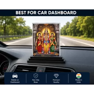 Vishnu Acrylic Car Dashboard Showpiece | Double-Sided Vishnu Photo Stand | 3 X 4 Inch Photo | Transparent Acrylic Frame With Black Base | Car Dashboard, Office & Table Decor (F71971) Vishnu Acrylic Car Dashboard Showpiece | Double-Sided Vishnu Photo Stand | 3 X 4 Inch Photo | Transparent Acrylic Frame With Black Base | Car Dashboard, Office & Table Decor (F71971)