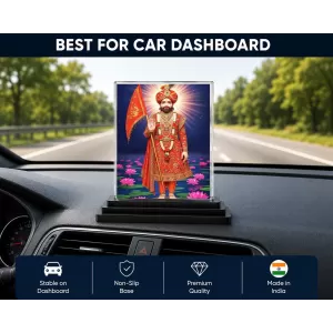 Lord Krishna Acrylic Car Dashboard Showpiece | Double-Sided Lord Krishna Photo Stand | 3 X 4 Inch Photo | Transparent Acrylic Frame With Black Base | Car Dashboard, Office & Table Decor (F72020) Lord Krishna Acrylic Car Dashboard Showpiece | Double-Sided Lord Krishna Photo Stand | 3 X 4 Inch Photo | Transparent Acrylic Frame With Black Base | Car Dashboard, Office & Table Decor (F72020)