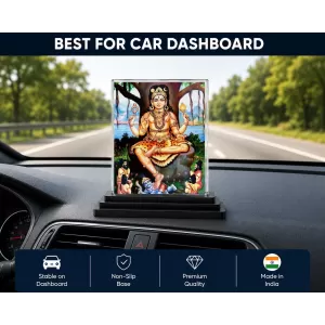 Murugan Acrylic Car Dashboard Showpiece | Double-Sided Murugan Photo Stand | 3 X 4 Inch Photo | Transparent Acrylic Frame With Black Base | Car Dashboard, Office & Table Decor (F72022) Murugan Acrylic Car Dashboard Showpiece | Double-Sided Murugan Photo Stand | 3 X 4 Inch Photo | Transparent Acrylic Frame With Black Base | Car Dashboard, Office & Table Decor (F72022)