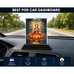 Lord Ganesha Acrylic Car Dashboard Showpiece | Double-Sided Lord Ganesha Photo Stand | 3 X 4 Inch Photo | Transparent Acrylic Frame With Black Base | Car Dashboard, Office & Table Decor (F72059) Lord Ganesha Acrylic Car Dashboard Showpiece | Double-Sided Lord Ganesha Photo Stand | 3 X 4 Inch Photo | Transparent Acrylic Frame With Black Base | Car Dashboard, Office & Table Decor (F72059)