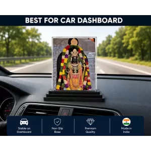 Ram Lalla Acrylic Car Dashboard Showpiece | Double-Sided Ram Lalla Photo Stand | 3 X 4 Inch Photo | Transparent Acrylic Frame With Black Base | Car Dashboard, Office & Table Decor (F72280) Ram Lalla Acrylic Car Dashboard Showpiece | Double-Sided Ram Lalla Photo Stand | 3 X 4 Inch Photo | Transparent Acrylic Frame With Black Base | Car Dashboard, Office & Table Decor (F72280)