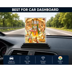 Vishnu Acrylic Car Dashboard Showpiece | Double-Sided Vishnu Photo Stand | 3 X 4 Inch Photo | Transparent Acrylic Frame With Black Base | Car Dashboard, Office & Table Decor (F72340) Vishnu Acrylic Car Dashboard Showpiece | Double-Sided Vishnu Photo Stand | 3 X 4 Inch Photo | Transparent Acrylic Frame With Black Base | Car Dashboard, Office & Table Decor (F72340)