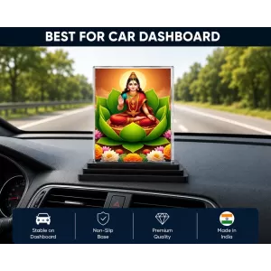 Lord Ganesha Acrylic Car Dashboard Showpiece | Double-Sided Lord Ganesha Photo Stand | 3 X 4 Inch Photo | Transparent Acrylic Frame With Black Base | Car Dashboard, Office & Table Decor (F70995) Lord Ganesha Acrylic Car Dashboard Showpiece | Double-Sided Lord Ganesha Photo Stand | 3 X 4 Inch Photo | Transparent Acrylic Frame With Black Base | Car Dashboard, Office & Table Decor (F70995)
