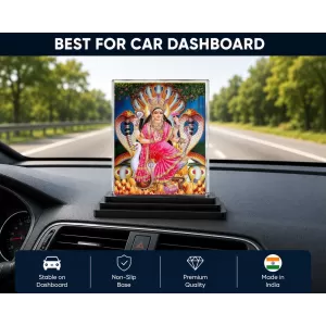 Manasa Devi Acrylic Car Dashboard Showpiece | Double-Sided Manasa Devi Photo Stand | 3 X 4 Inch Photo | Transparent Acrylic Frame With Black Base | Car Dashboard, Office & Table Decor (F71004) Manasa Devi Acrylic Car Dashboard Showpiece | Double-Sided Manasa Devi Photo Stand | 3 X 4 Inch Photo | Transparent Acrylic Frame With Black Base | Car Dashboard, Office & Table Decor (F71004)