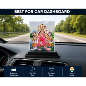 Manasa Devi Acrylic Car Dashboard Showpiece | Double-Sided Manasa Devi Photo Stand | 3 X 4 Inch Photo | Transparent Acrylic Frame With Black Base | Car Dashboard, Office & Table Decor (F71014) Manasa Devi Acrylic Car Dashboard Showpiece | Double-Sided Manasa Devi Photo Stand | 3 X 4 Inch Photo | Transparent Acrylic Frame With Black Base | Car Dashboard, Office & Table Decor (F71014)