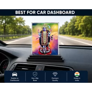 Goddess Kali Acrylic Car Dashboard Showpiece | Double-Sided Goddess Kali Photo Stand | 3 X 4 Inch Photo | Transparent Acrylic Frame With Black Base | Car Dashboard, Office & Table Decor (F71039) Goddess Kali Acrylic Car Dashboard Showpiece | Double-Sided Goddess Kali Photo Stand | 3 X 4 Inch Photo | Transparent Acrylic Frame With Black Base | Car Dashboard, Office & Table Decor (F71039)