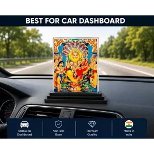 Narasimha Acrylic Car Dashboard Showpiece | Double-Sided Narasimha Photo Stand | 3 X 4 Inch Photo | Transparent Acrylic Frame With Black Base | Car Dashboard, Office & Table Decor (F71044) Narasimha Acrylic Car Dashboard Showpiece | Double-Sided Narasimha Photo Stand | 3 X 4 Inch Photo | Transparent Acrylic Frame With Black Base | Car Dashboard, Office & Table Decor (F71044)