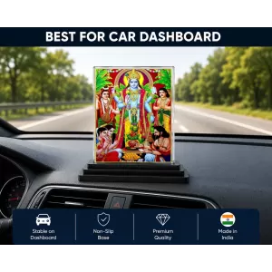 Lord Vishnu Acrylic Car Dashboard Showpiece | Double-Sided Lord Vishnu Photo Stand | 3 X 4 Inch Photo | Transparent Acrylic Frame With Black Base | Car Dashboard, Office & Table Decor (F71046) Lord Vishnu Acrylic Car Dashboard Showpiece | Double-Sided Lord Vishnu Photo Stand | 3 X 4 Inch Photo | Transparent Acrylic Frame With Black Base | Car Dashboard, Office & Table Decor (F71046)