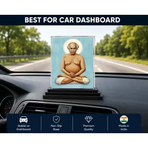 Shree Ramkrishna Acrylic Car Dashboard Showpiece | Double-Sided Shree Ramkrishna Photo Stand | 3 X 4 Inch Photo | Transparent Acrylic Frame With Black Base | Car Dashboard, Office & Table Decor (F71057) Shree Ramkrishna Acrylic Car Dashboard Showpiece | Double-Sided Shree Ramkrishna Photo Stand | 3 X 4 Inch Photo | Transparent Acrylic Frame With Black Base | Car Dashboard, Office & Table Decor (F71057)