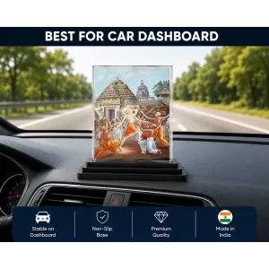 Lord Shree Krishna Acrylic Car Dashboard Showpiece | Double-Sided Lord Shree Krishna Photo Stand | 3 X 4 Inch Photo | Transparent Acrylic Frame With Black Base | Car Dashboard, Office & Table Decor (F71069) Lord Shree Krishna Acrylic Car Dashboard Showpiece | Double-Sided Lord Shree Krishna Photo Stand | 3 X 4 Inch Photo | Transparent Acrylic Frame With Black Base | Car Dashboard, Office & Table Decor (F71069)