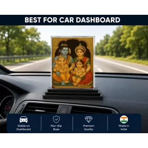 Lord Shiva Acrylic Car Dashboard Showpiece | Double-Sided Lord Shiva Photo Stand | 3 X 4 Inch Photo | Transparent Acrylic Frame With Black Base | Car Dashboard, Office & Table Decor (F71077) Lord Shiva Acrylic Car Dashboard Showpiece | Double-Sided Lord Shiva Photo Stand | 3 X 4 Inch Photo | Transparent Acrylic Frame With Black Base | Car Dashboard, Office & Table Decor (F71077)
