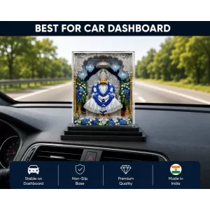 Sai Baba Acrylic Car Dashboard Showpiece | Double-Sided Sai Baba Photo Stand | 3 X 4 Inch Photo | Transparent Acrylic Frame With Black Base | Car Dashboard, Office & Table Decor (F71118) Sai Baba Acrylic Car Dashboard Showpiece | Double-Sided Sai Baba Photo Stand | 3 X 4 Inch Photo | Transparent Acrylic Frame With Black Base | Car Dashboard, Office & Table Decor (F71118)