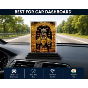 Krishna Acrylic Car Dashboard Showpiece | Double-Sided Krishna Photo Stand | 3 X 4 Inch Photo | Transparent Acrylic Frame With Black Base | Car Dashboard, Office & Table Decor (F71310) Krishna Acrylic Car Dashboard Showpiece | Double-Sided Krishna Photo Stand | 3 X 4 Inch Photo | Transparent Acrylic Frame With Black Base | Car Dashboard, Office & Table Decor (F71310)
