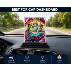 Lord Ganesha Acrylic Car Dashboard Showpiece | Double-Sided Lord Ganesha Photo Stand | 3 X 4 Inch Photo | Transparent Acrylic Frame With Black Base | Car Dashboard, Office & Table Decor (F71311) Lord Ganesha Acrylic Car Dashboard Showpiece | Double-Sided Lord Ganesha Photo Stand | 3 X 4 Inch Photo | Transparent Acrylic Frame With Black Base | Car Dashboard, Office & Table Decor (F71311)