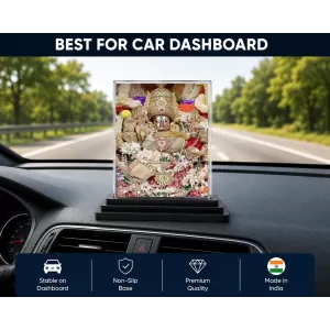 Venkateswara Acrylic Car Dashboard Showpiece | Double-Sided Venkateswara Photo Stand | 3 X 4 Inch Photo | Transparent Acrylic Frame With Black Base | Car Dashboard, Office & Table Decor (F71330) Venkateswara Acrylic Car Dashboard Showpiece | Double-Sided Venkateswara Photo Stand | 3 X 4 Inch Photo | Transparent Acrylic Frame With Black Base | Car Dashboard, Office & Table Decor (F71330)