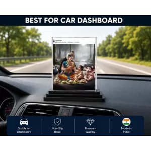 Yashoda And Shree Krishna Acrylic Car Dashboard Showpiece | Double-Sided Yashoda And Shree Krishna Photo Stand | 3 X 4 Inch Photo | Transparent Acrylic Frame With Black Base | Car Dashboard, Office & Table Decor (F71346) Yashoda And Shree Krishna Acrylic Car Dashboard Showpiece | Double-Sided Yashoda And Shree Krishna Photo Stand | 3 X 4 Inch Photo | Transparent Acrylic Frame With Black Base | Car Dashboard, Office & Table Decor (F71346)