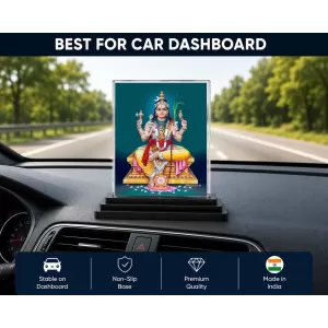 Lord Brahma Acrylic Car Dashboard Showpiece | Double-Sided Lord Brahma Photo Stand | 3 X 4 Inch Photo | Transparent Acrylic Frame With Black Base | Car Dashboard, Office & Table Decor (F71360) Lord Brahma Acrylic Car Dashboard Showpiece | Double-Sided Lord Brahma Photo Stand | 3 X 4 Inch Photo | Transparent Acrylic Frame With Black Base | Car Dashboard, Office & Table Decor (F71360)