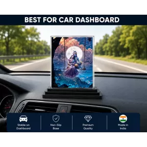 Radha Krishna Acrylic Car Dashboard Showpiece | Double-Sided Radha Krishna Photo Stand | 3 X 4 Inch Photo | Transparent Acrylic Frame With Black Base | Car Dashboard, Office & Table Decor (F71370) Radha Krishna Acrylic Car Dashboard Showpiece | Double-Sided Radha Krishna Photo Stand | 3 X 4 Inch Photo | Transparent Acrylic Frame With Black Base | Car Dashboard, Office & Table Decor (F71370)