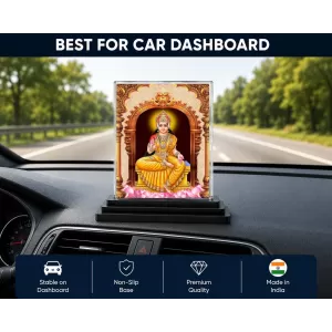 Lord Ganesha Acrylic Car Dashboard Showpiece | Double-Sided Lord Ganesha Photo Stand | 3 X 4 Inch Photo | Transparent Acrylic Frame With Black Base | Car Dashboard, Office & Table Decor (F71391) Lord Ganesha Acrylic Car Dashboard Showpiece | Double-Sided Lord Ganesha Photo Stand | 3 X 4 Inch Photo | Transparent Acrylic Frame With Black Base | Car Dashboard, Office & Table Decor (F71391)