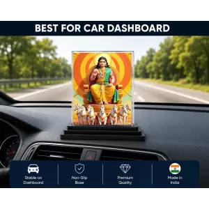 Surya Acrylic Car Dashboard Showpiece | Double-Sided Surya Photo Stand | 3 X 4 Inch Photo | Transparent Acrylic Frame With Black Base | Car Dashboard, Office & Table Decor (F71393) Surya Acrylic Car Dashboard Showpiece | Double-Sided Surya Photo Stand | 3 X 4 Inch Photo | Transparent Acrylic Frame With Black Base | Car Dashboard, Office & Table Decor (F71393)