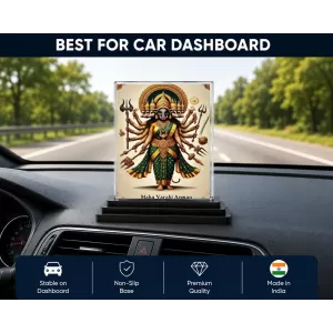Maha Varahi Anman Acrylic Car Dashboard Showpiece | Double-Sided Maha Varahi Anman Photo Stand | 3 X 4 Inch Photo | Transparent Acrylic Frame With Black Base | Car Dashboard, Office & Table Decor (F71401) Maha Varahi Anman Acrylic Car Dashboard Showpiece | Double-Sided Maha Varahi Anman Photo Stand | 3 X 4 Inch Photo | Transparent Acrylic Frame With Black Base | Car Dashboard, Office & Table Decor (F71401)