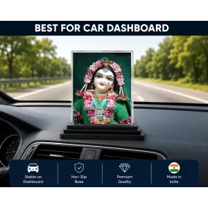 Shree Krishna Acrylic Car Dashboard Showpiece | Double-Sided Shree Krishna Photo Stand | 3 X 4 Inch Photo | Transparent Acrylic Frame With Black Base | Car Dashboard, Office & Table Decor (F71468) Shree Krishna Acrylic Car Dashboard Showpiece | Double-Sided Shree Krishna Photo Stand | 3 X 4 Inch Photo | Transparent Acrylic Frame With Black Base | Car Dashboard, Office & Table Decor (F71468)