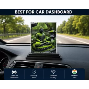 Buddha Acrylic Car Dashboard Showpiece | Double-Sided Buddha Photo Stand | 3 X 4 Inch Photo | Transparent Acrylic Frame With Black Base | Car Dashboard, Office & Table Decor (F71483) Buddha Acrylic Car Dashboard Showpiece | Double-Sided Buddha Photo Stand | 3 X 4 Inch Photo | Transparent Acrylic Frame With Black Base | Car Dashboard, Office & Table Decor (F71483)