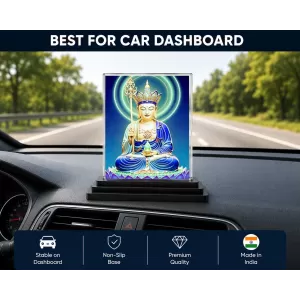 Avalokiteshvara Acrylic Car Dashboard Showpiece | Double-Sided Avalokiteshvara Photo Stand | 3 X 4 Inch Photo | Transparent Acrylic Frame With Black Base | Car Dashboard, Office & Table Decor (F71504) Avalokiteshvara Acrylic Car Dashboard Showpiece | Double-Sided Avalokiteshvara Photo Stand | 3 X 4 Inch Photo | Transparent Acrylic Frame With Black Base | Car Dashboard, Office & Table Decor (F71504)