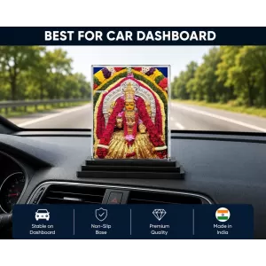 Lord Ganesha Acrylic Car Dashboard Showpiece | Double-Sided Lord Ganesha Photo Stand | 3 X 4 Inch Photo | Transparent Acrylic Frame With Black Base | Car Dashboard, Office & Table Decor (F71506) Lord Ganesha Acrylic Car Dashboard Showpiece | Double-Sided Lord Ganesha Photo Stand | 3 X 4 Inch Photo | Transparent Acrylic Frame With Black Base | Car Dashboard, Office & Table Decor (F71506)