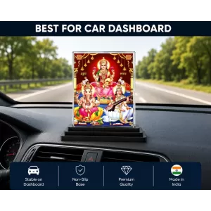 Lord Ganesha Acrylic Car Dashboard Showpiece | Double-Sided Lord Ganesha Photo Stand | 3 X 4 Inch Photo | Transparent Acrylic Frame With Black Base | Car Dashboard, Office & Table Decor (F71522) Lord Ganesha Acrylic Car Dashboard Showpiece | Double-Sided Lord Ganesha Photo Stand | 3 X 4 Inch Photo | Transparent Acrylic Frame With Black Base | Car Dashboard, Office & Table Decor (F71522)