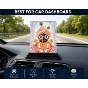 Lord Shree Krishna Acrylic Car Dashboard Showpiece | Double-Sided Lord Shree Krishna Photo Stand | 3 X 4 Inch Photo | Transparent Acrylic Frame With Black Base | Car Dashboard, Office & Table Decor (F71534) Lord Shree Krishna Acrylic Car Dashboard Showpiece | Double-Sided Lord Shree Krishna Photo Stand | 3 X 4 Inch Photo | Transparent Acrylic Frame With Black Base | Car Dashboard, Office & Table Decor (F71534)