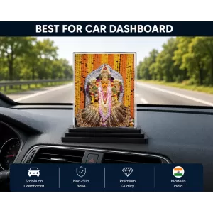 Lord Ganesha Acrylic Car Dashboard Showpiece | Double-Sided Lord Ganesha Photo Stand | 3 X 4 Inch Photo | Transparent Acrylic Frame With Black Base | Car Dashboard, Office & Table Decor (F71734) Lord Ganesha Acrylic Car Dashboard Showpiece | Double-Sided Lord Ganesha Photo Stand | 3 X 4 Inch Photo | Transparent Acrylic Frame With Black Base | Car Dashboard, Office & Table Decor (F71734)