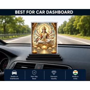 Brahma Acrylic Car Dashboard Showpiece | Double-Sided Brahma Photo Stand | 3 X 4 Inch Photo | Transparent Acrylic Frame With Black Base | Car Dashboard, Office & Table Decor (F71766) Brahma Acrylic Car Dashboard Showpiece | Double-Sided Brahma Photo Stand | 3 X 4 Inch Photo | Transparent Acrylic Frame With Black Base | Car Dashboard, Office & Table Decor (F71766)