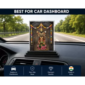 Lakshmi Acrylic Car Dashboard Showpiece | Double-Sided Lakshmi Photo Stand | 3 X 4 Inch Photo | Transparent Acrylic Frame With Black Base | Car Dashboard, Office & Table Decor (F72102) Lakshmi Acrylic Car Dashboard Showpiece | Double-Sided Lakshmi Photo Stand | 3 X 4 Inch Photo | Transparent Acrylic Frame With Black Base | Car Dashboard, Office & Table Decor (F72102)