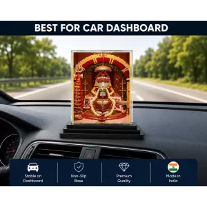 Meenakshi Acrylic Car Dashboard Showpiece | Double-Sided Meenakshi Photo Stand | 3 X 4 Inch Photo | Transparent Acrylic Frame With Black Base | Car Dashboard, Office & Table Decor (F72114) Meenakshi Acrylic Car Dashboard Showpiece | Double-Sided Meenakshi Photo Stand | 3 X 4 Inch Photo | Transparent Acrylic Frame With Black Base | Car Dashboard, Office & Table Decor (F72114)