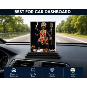Kali Acrylic Car Dashboard Showpiece | Double-Sided Kali Photo Stand | 3 X 4 Inch Photo | Transparent Acrylic Frame With Black Base | Car Dashboard, Office & Table Decor (F72125) Kali Acrylic Car Dashboard Showpiece | Double-Sided Kali Photo Stand | 3 X 4 Inch Photo | Transparent Acrylic Frame With Black Base | Car Dashboard, Office & Table Decor (F72125)