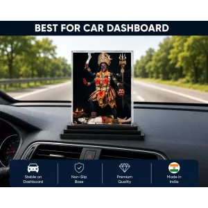 Kali Acrylic Car Dashboard Showpiece | Double-Sided Kali Photo Stand | 3 X 4 Inch Photo | Transparent Acrylic Frame With Black Base | Car Dashboard, Office & Table Decor (F72138) Kali Acrylic Car Dashboard Showpiece | Double-Sided Kali Photo Stand | 3 X 4 Inch Photo | Transparent Acrylic Frame With Black Base | Car Dashboard, Office & Table Decor (F72138)