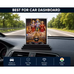 Ram Darbar Acrylic Car Dashboard Showpiece | Double-Sided Ram Darbar Photo Stand | 3 X 4 Inch Photo | Transparent Acrylic Frame With Black Base | Car Dashboard, Office & Table Decor (F72144) Ram Darbar Acrylic Car Dashboard Showpiece | Double-Sided Ram Darbar Photo Stand | 3 X 4 Inch Photo | Transparent Acrylic Frame With Black Base | Car Dashboard, Office & Table Decor (F72144)
